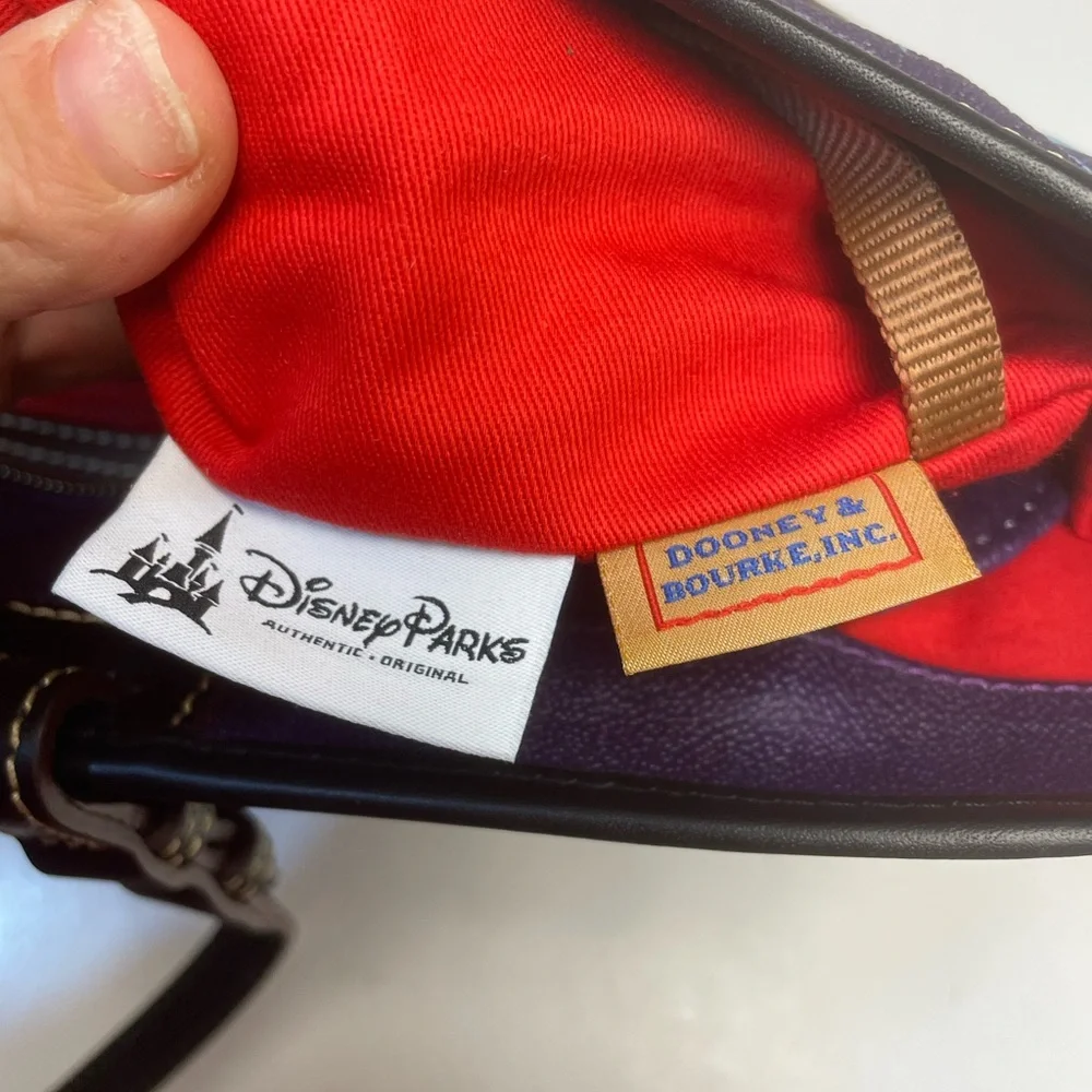 Disney Dooney & Bourke 2017 Fantasia Sorcerer Mickey Mouse Tote Bag Purse Purple - Picture 12 of 13